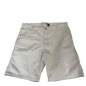 Carhartt Khaki Rugged Flex Relaxed Fit Canvas Work Shorts BS2514-M Men's Sz 40